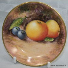 Hand Painted Worcester Fruit Pin Dish by Leighton