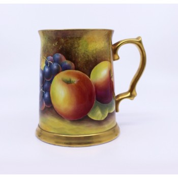 Hand Painted Fruit Tankard by Leaman