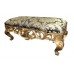 Harrison & Gil Carved Giltwood Upholstered Double Stool