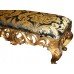 Harrison & Gil Carved Giltwood Upholstered Double Stool