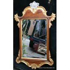 Harrison & Gil Gilt & Silvered Mahogany Mirror