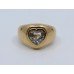 Heart Shaped Aquamarine 14ct Gold Ring