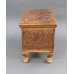 Heavily Carved Footed 19th c. Teak Sewing Chest