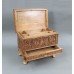 Heavily Carved Footed 19th c. Teak Sewing Chest
