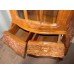 Heavily Carved Wood Glazed Display Cabinet