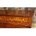 Quality Heavily Inlaid Cylinder Fronted Bureau Desk
