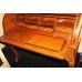 Quality Heavily Inlaid Cylinder Fronted Bureau Desk