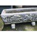 Heavy Arthurian Style Stone Trough Planter On Feet