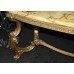 Heavy Brass Coffee Table with Onyx Top