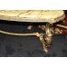 Heavy Brass Coffee Table with Onyx Top