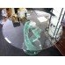 Heavy Glass Spiral Form Round Centre Table