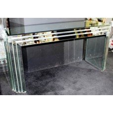 Very Heavy Mirrored Console Side Table