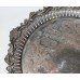 Heavy Ornate Engraved Antique Silver Plated on Copper Charger Tray