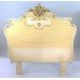 Heavy French Painted Carved Wood Headboard