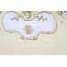 Heavy French Painted Carved Wood Headboard