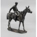 Heavy Pewter Model of Horse & Jockey Fred Archer