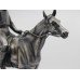 Heavy Pewter Model of Horse & Jockey Fred Archer