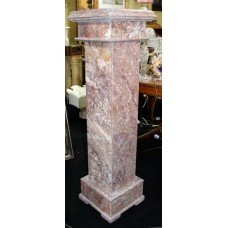 Heavy Rouge Marble Pedestal