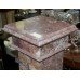 Heavy Rouge Marble Pedestal