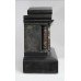 High Victorian Inlaid Black Marble Palladium Mantle Clock