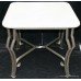Imitation Marble Metal Base Occasional Table
