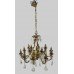 Impressive Gilt Metal Two Tier 15 Light Chandelier