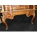 Louis XV Style Heavily Inlaid Cylinder Fronted Royal Desk