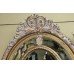 Impressive Oval Carved Gilt Limed Oak Mirror