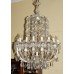 Impressive Pair of Large 19 Light Louis XV Style Crystal Chandeliers