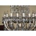 Impressive Pair of Large 19 Light Louis XV Style Crystal Chandeliers