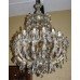 Impressive Pair of Large 19 Light Louis XV Style Crystal Chandeliers