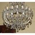 Impressive Pair of Large 19 Light Louis XV Style Crystal Chandeliers