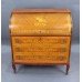 Inlaid Cylinder Fronted Antique Style Bureau