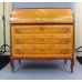 Inlaid Cylinder Fronted Antique Style Bureau