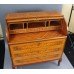 Inlaid Cylinder Fronted Antique Style Bureau