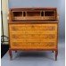 Inlaid Cylinder Fronted Antique Style Bureau