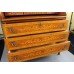 Inlaid Cylinder Fronted Antique Style Bureau