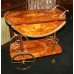 Inlaid Marquetry Drinks Serving Trolley