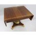 Inlaid Mahogany Sofa Table with Carved Gilt Pedestal