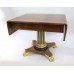 Inlaid Mahogany Sofa Table with Carved Gilt Pedestal