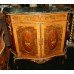 Heavily Inlaid Marble Topped Cocktail Cabinet with Ormolu Mounts