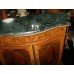 Heavily Inlaid Marble Topped Cocktail Cabinet with Ormolu Mounts