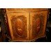 Heavily Inlaid Marble Topped Cocktail Cabinet with Ormolu Mounts