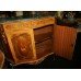 Heavily Inlaid Marble Topped Cocktail Cabinet with Ormolu Mounts