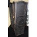 Interesting Antique Hand Painted Four Fold Leather Bound Dressing Screen