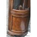 Italian Walnut Corner Display Cabinet