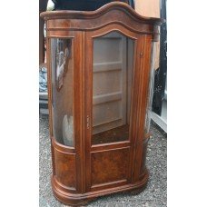 Italian Walnut Display Cabinet