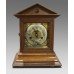 German Oak Cased Mantle Clock by Junghans Wurttemberg c.1900