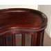 Kidney Shaped Mahogany Glazed Tray Top Cabinet