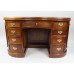 Kidney Shaped Mahogany Leather Topped Desk